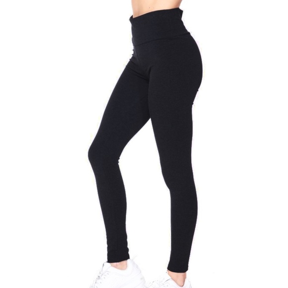 🆕NWT Cotton high waist leggings in black - Picture 4 of 5